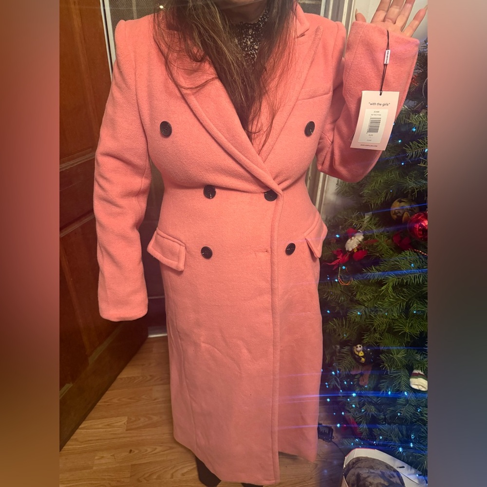 Avec Les Filles Hourglass Double Breasted Coat